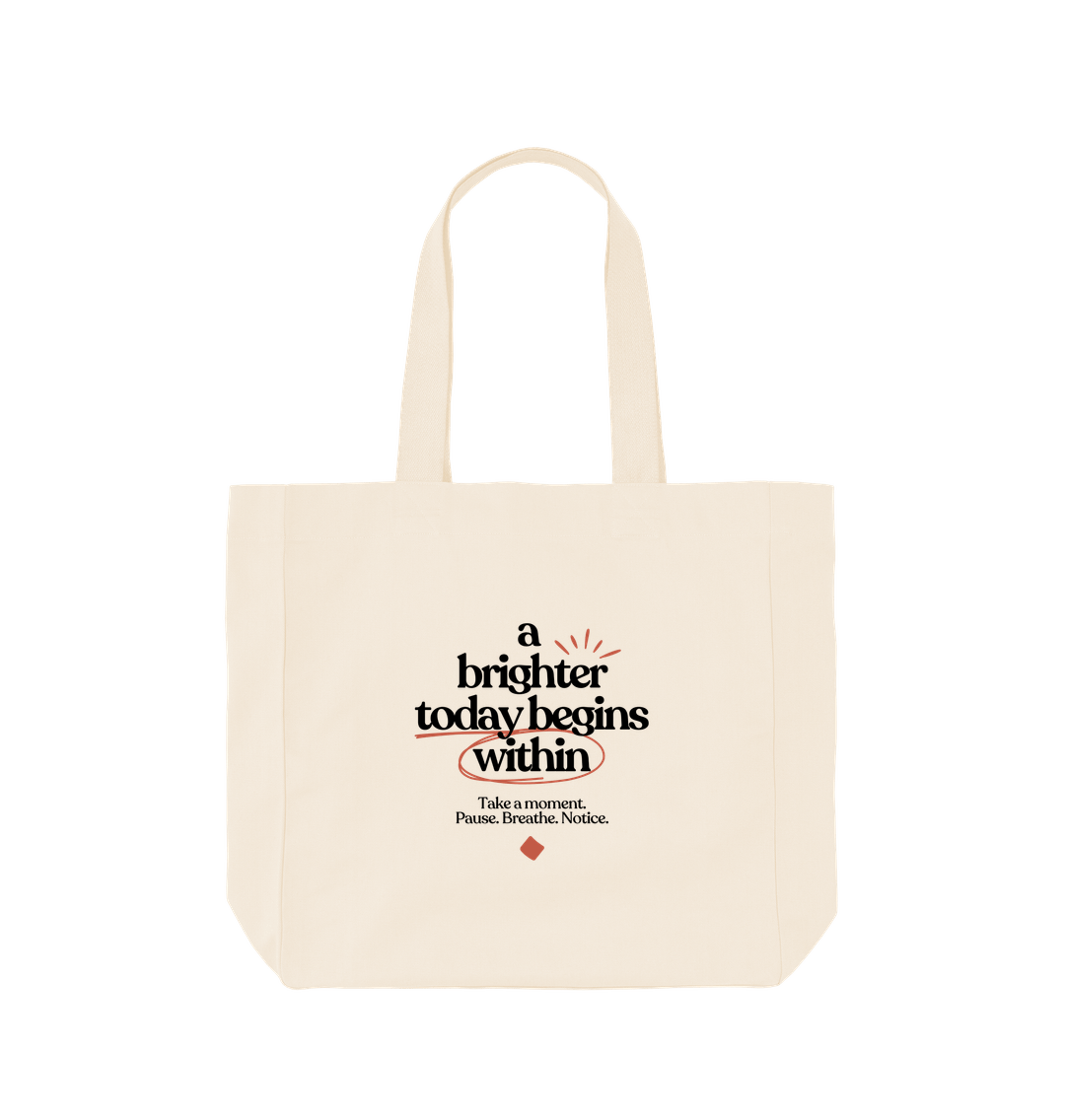 Natural Brighter today beige tote