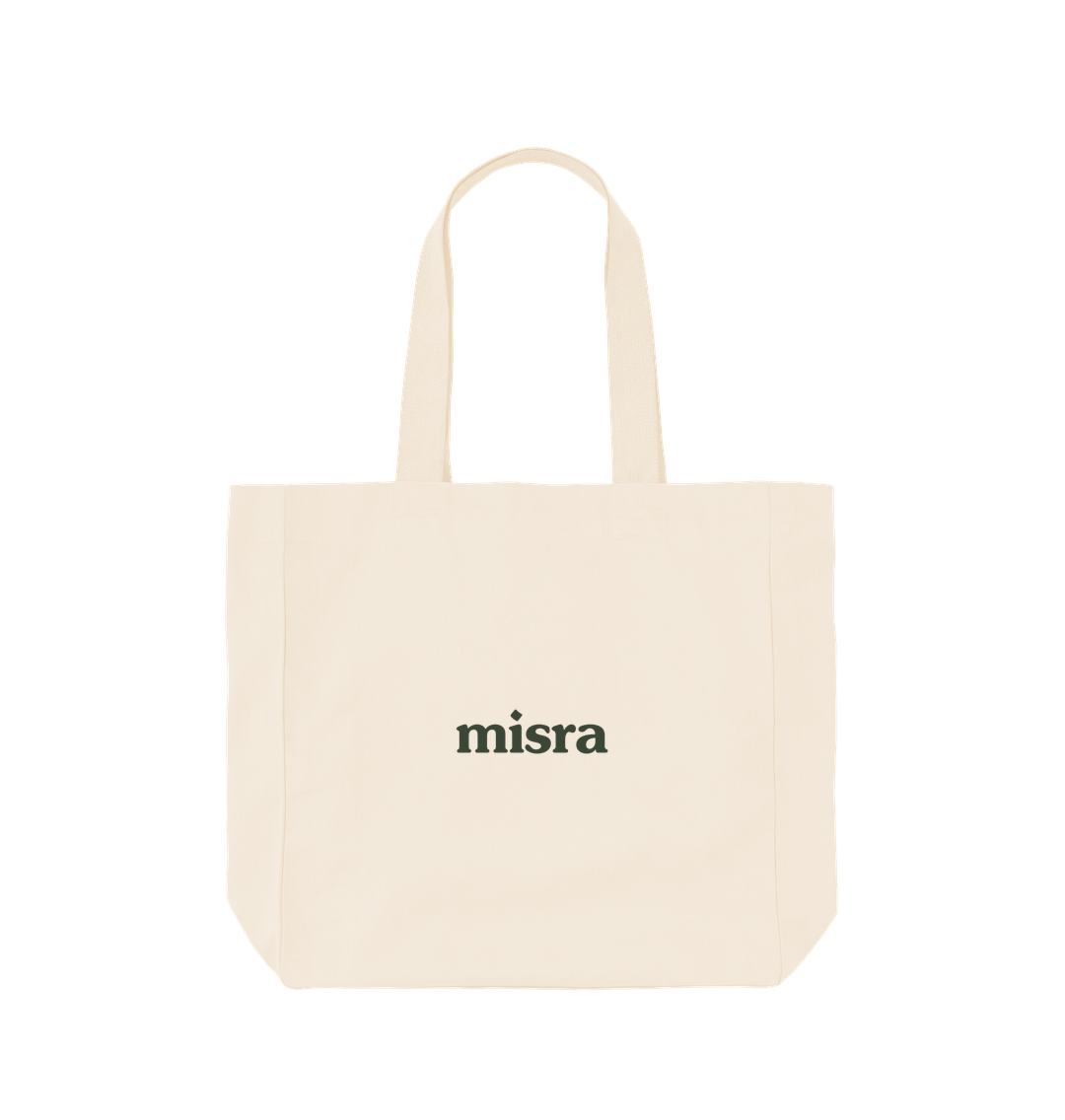 Brighter today beige tote