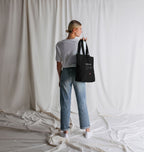 Reflectrovert black tote