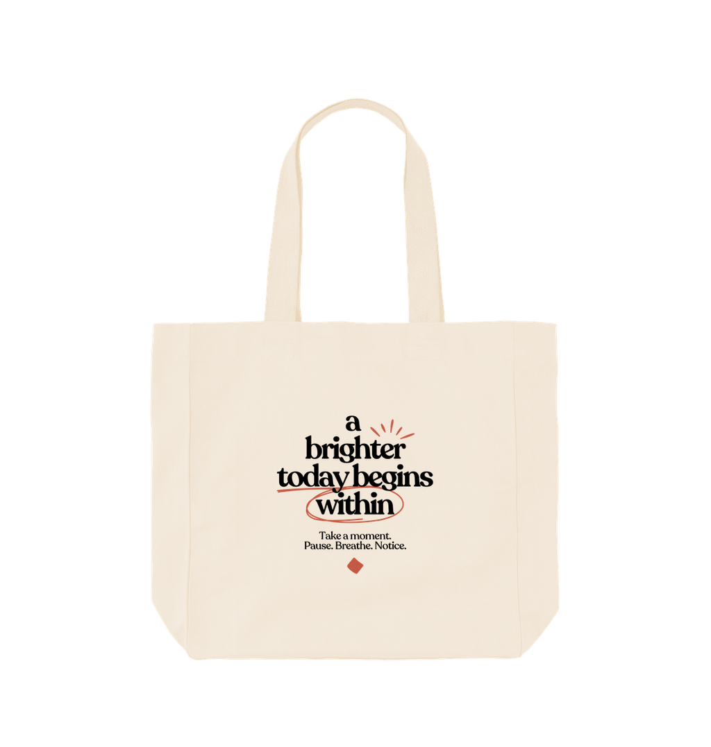 Natural Brighter today beige tote
