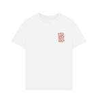 White A brighter today marble oversized tee