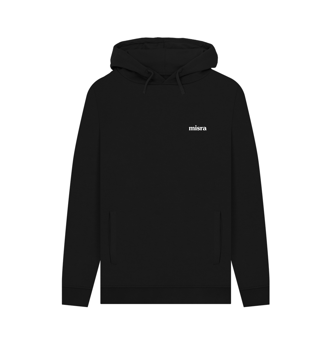Black Printed Hoody