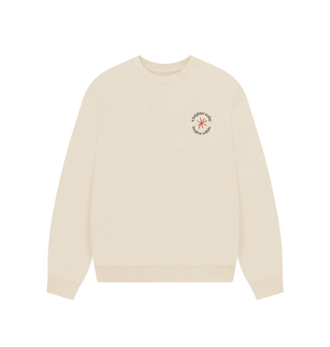 Oat Brighter today women's boxy fit oat jumper