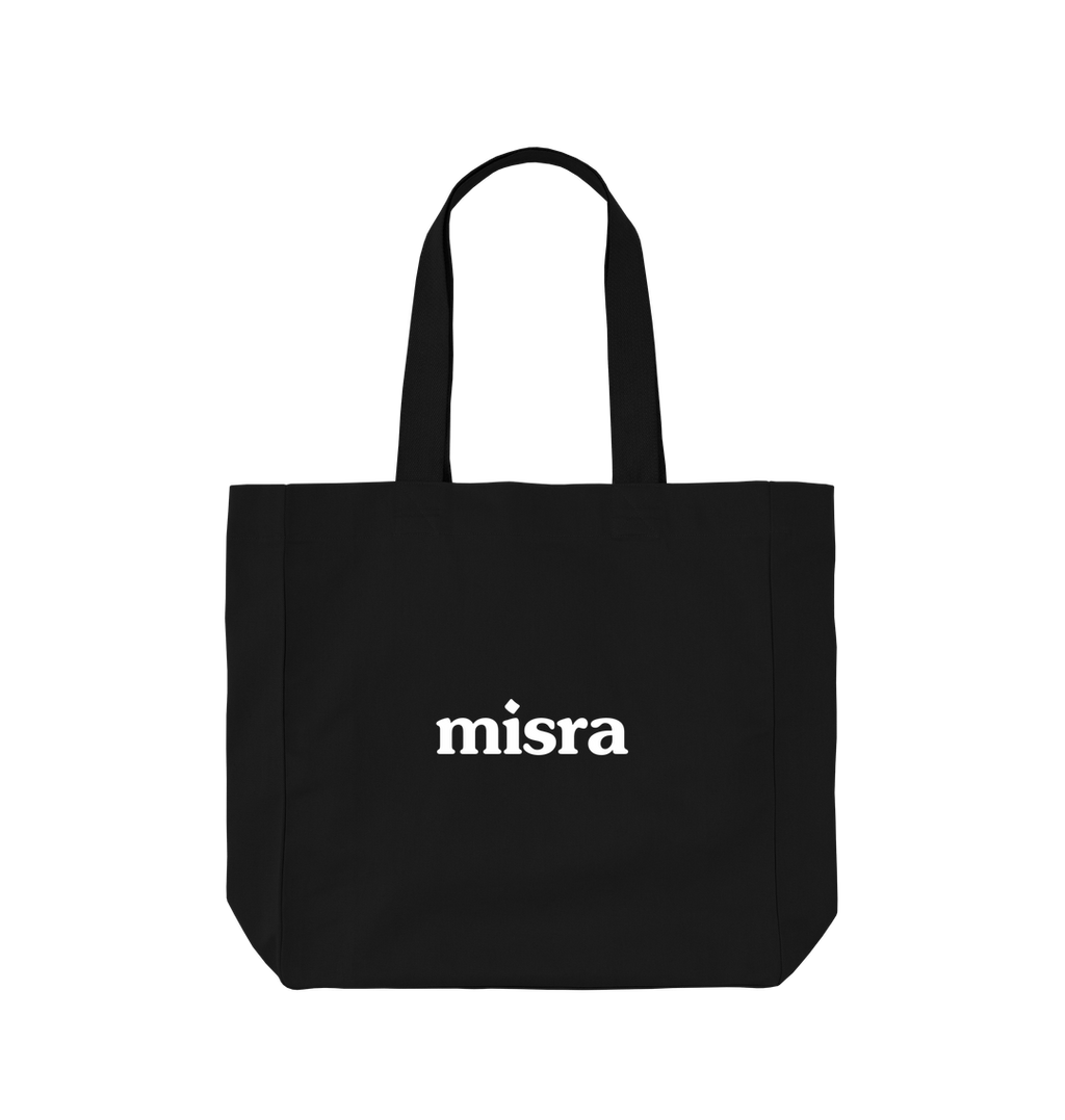 Black Printed Bag Back