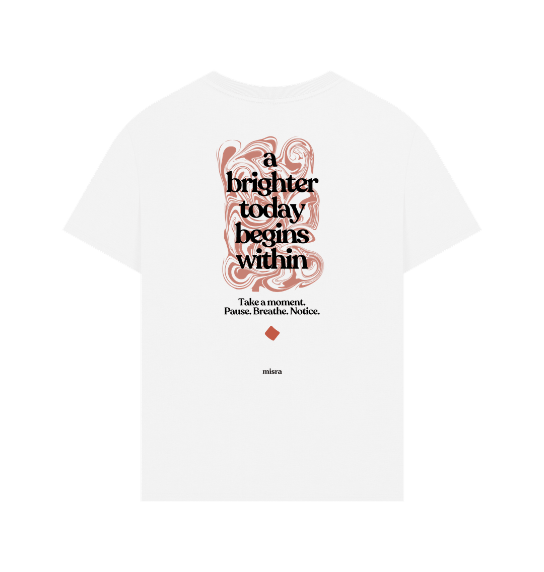 A brighter today marble oversized tee