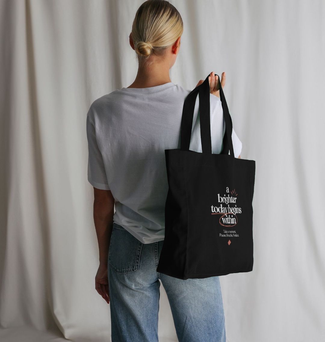Brighter today black tote