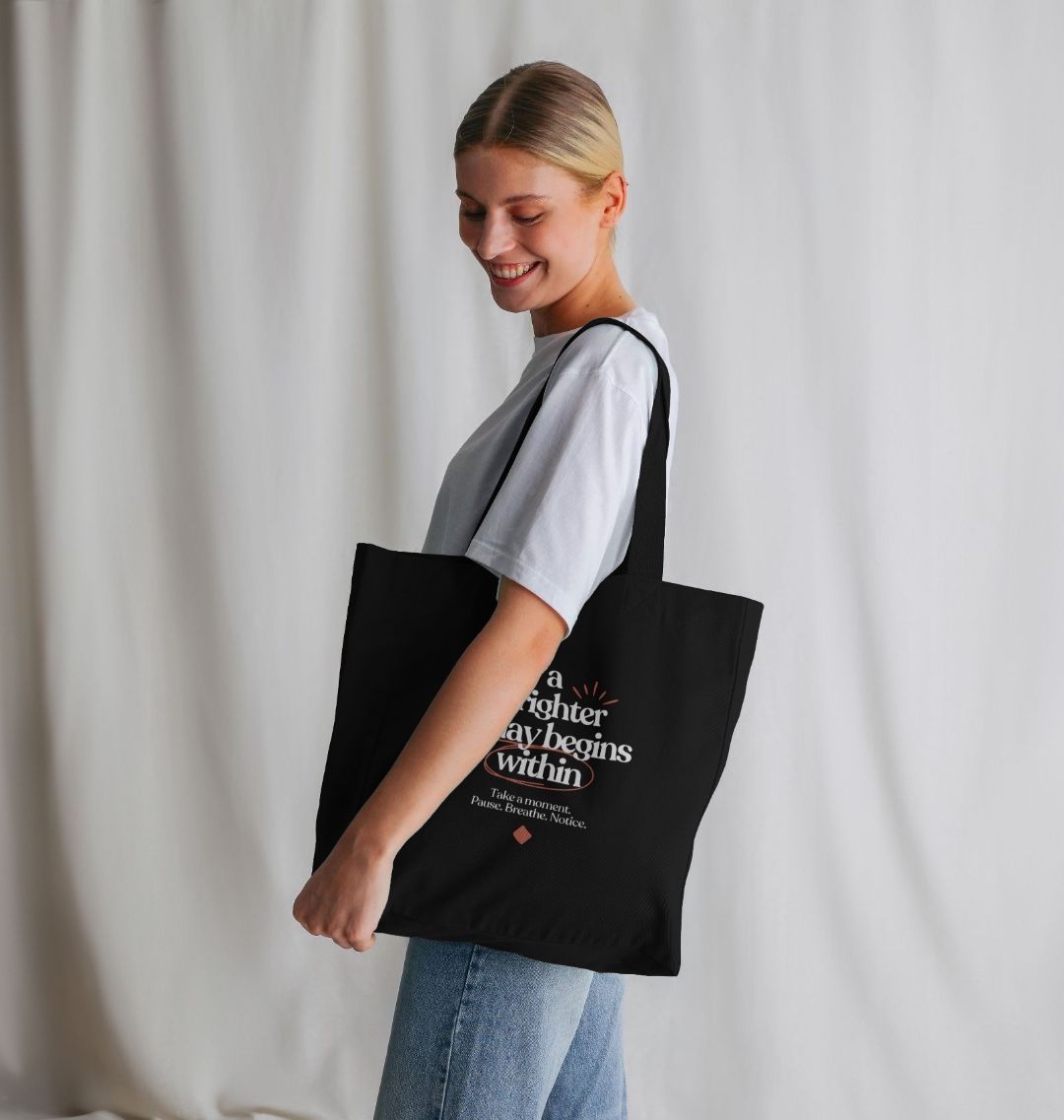 Brighter today black tote
