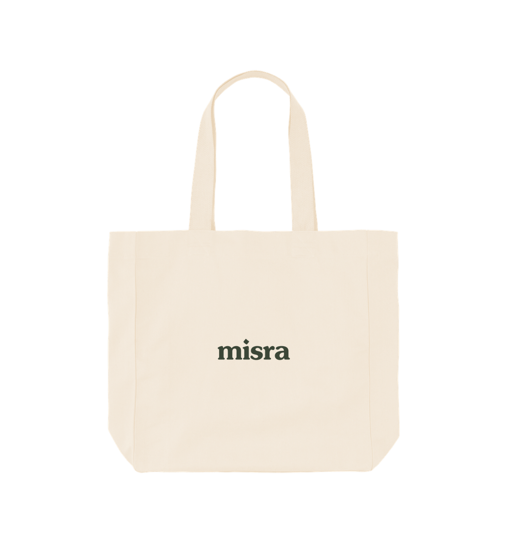 Brighter today beige tote