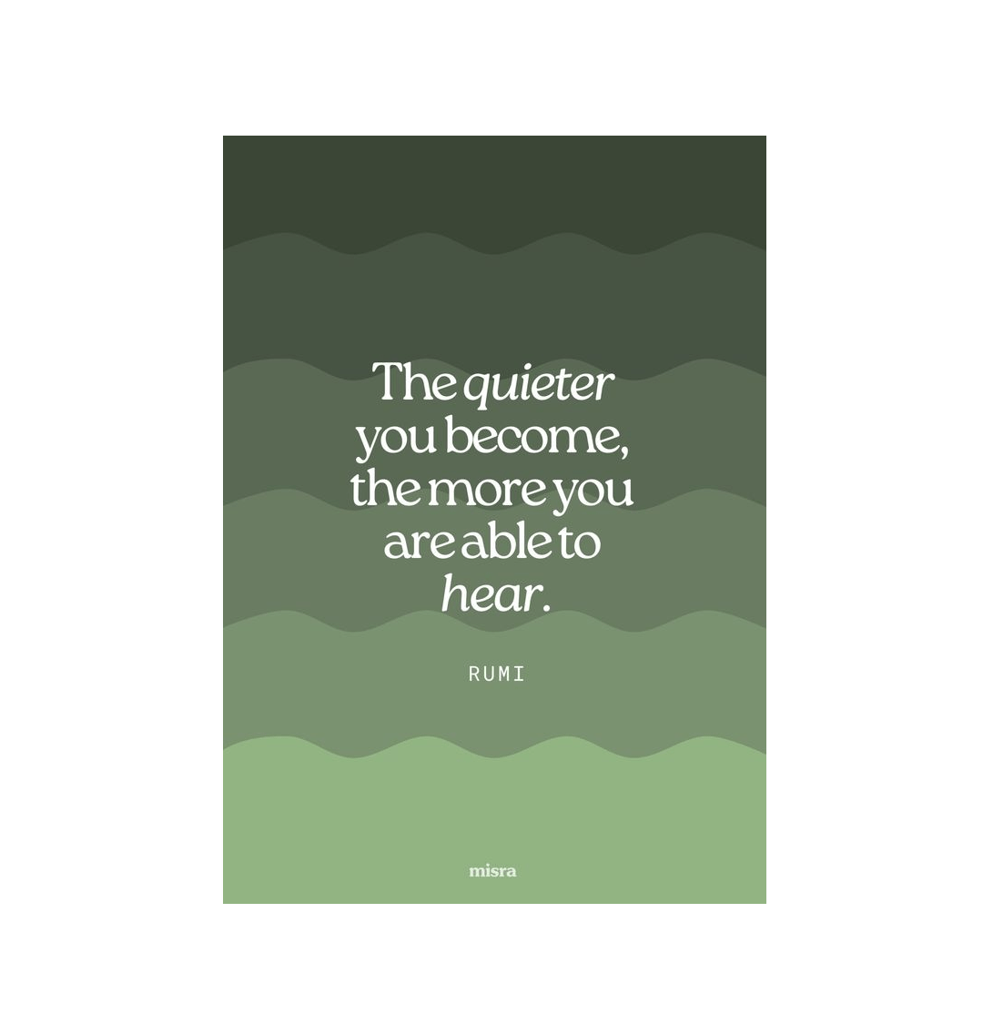 No Frame Quieter you become