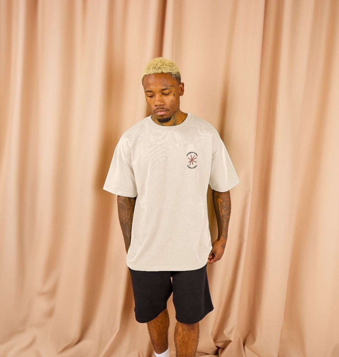 A brighter today begins within oversized tee
