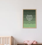 Quieter you become the more you are able to hear print