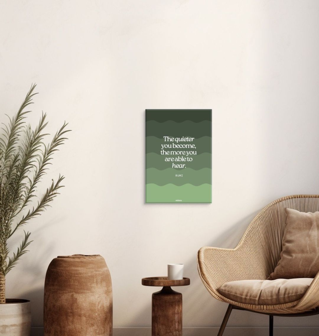 Quieter you become the more you are able to hear print
