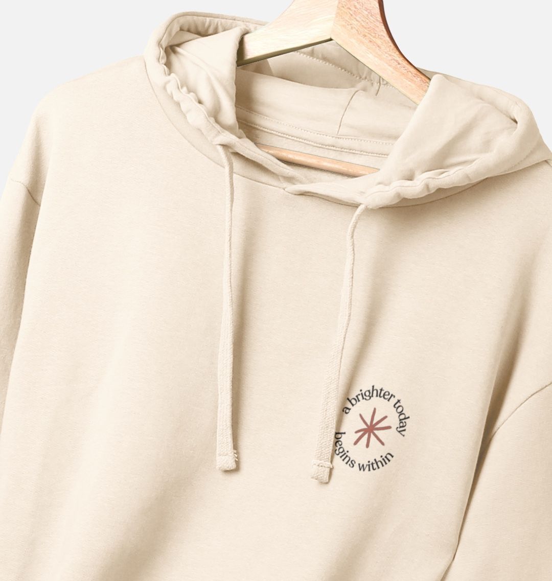 Brighter today oat hoodie