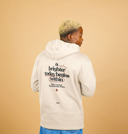 Brighter today oat hoodie